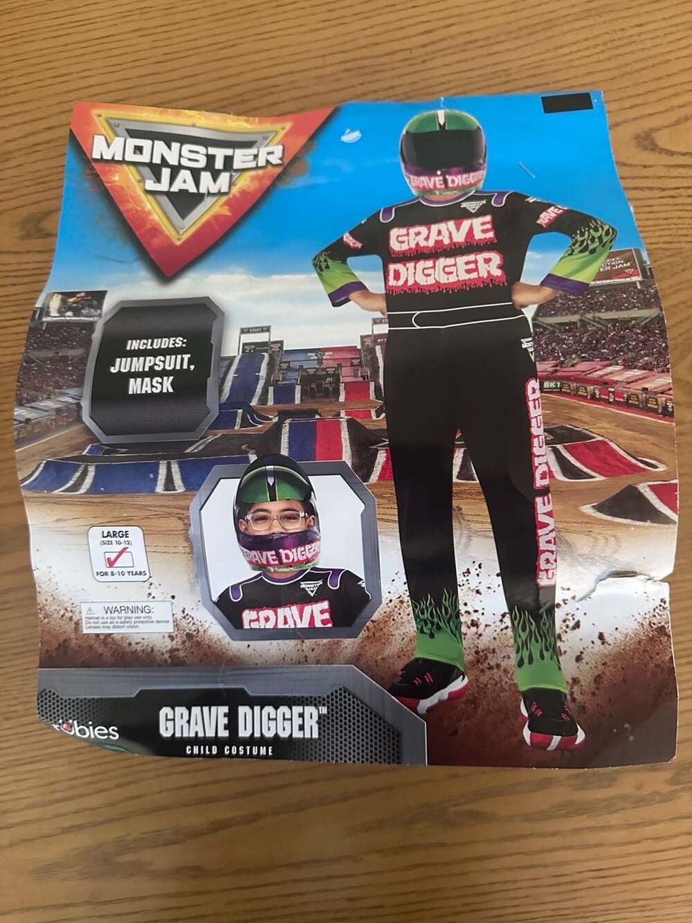 Rubies Monster Jam Grave Digger Child Costume Size 10-12